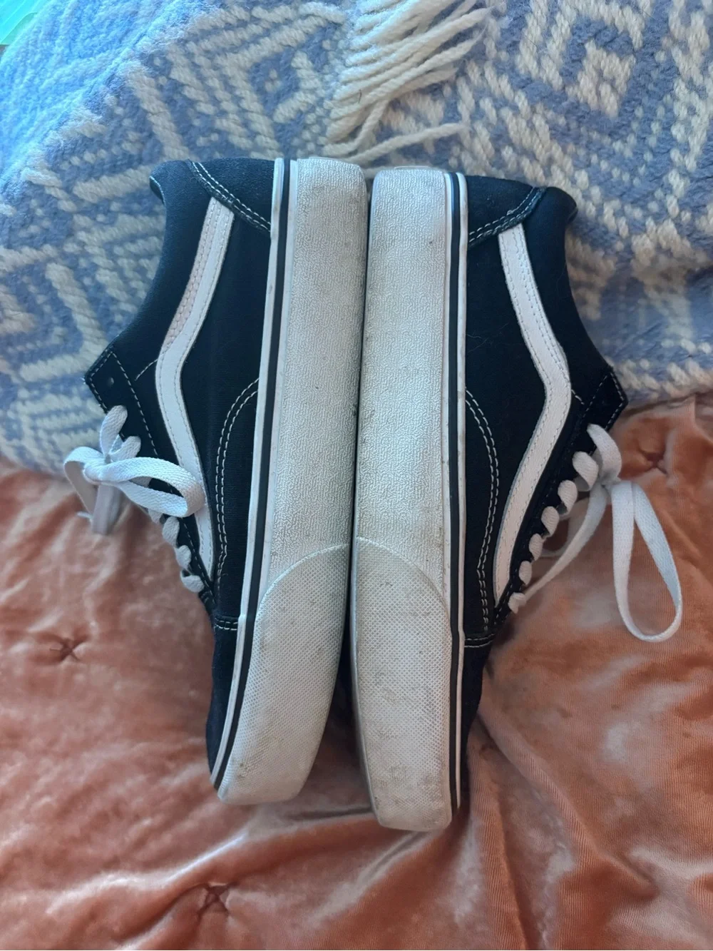 Vans Black & White Platform Low-Top Old Skool Sneakers